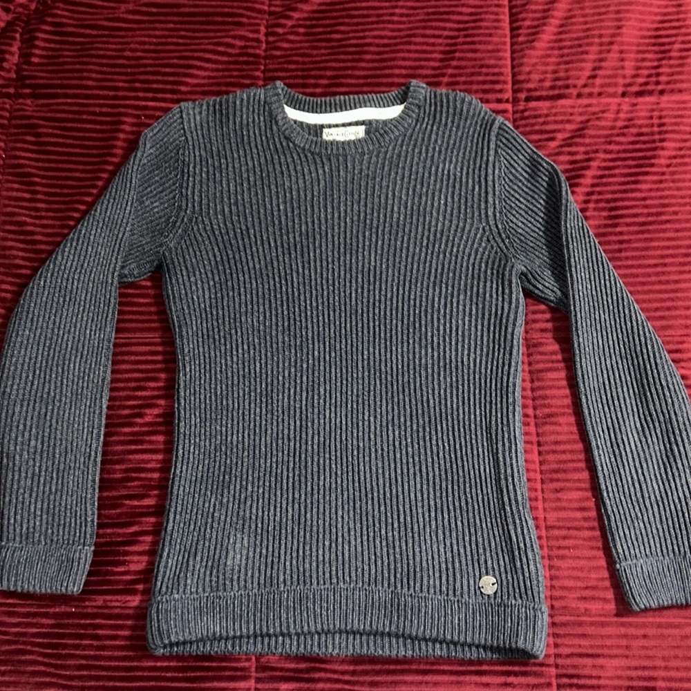 Jack and Jones men’s ribbed blue sweater